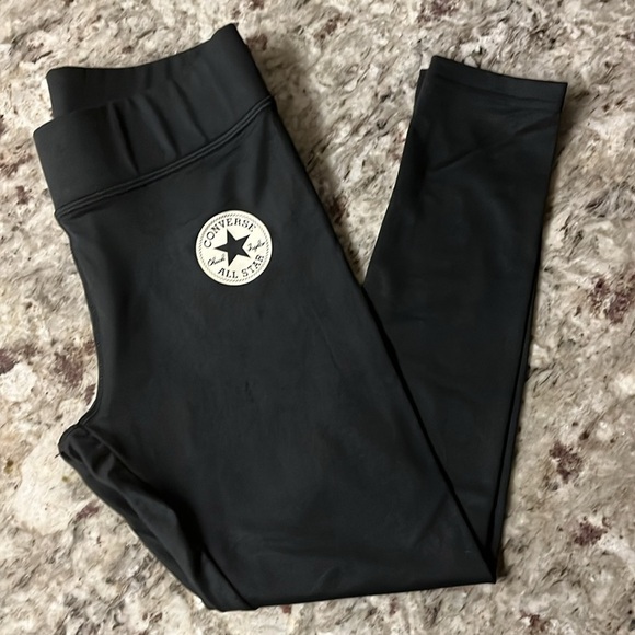 Converse Chuck Taylor Patch High Rise Leggings Girl Size Large (12-13) - Picture 3 of 5